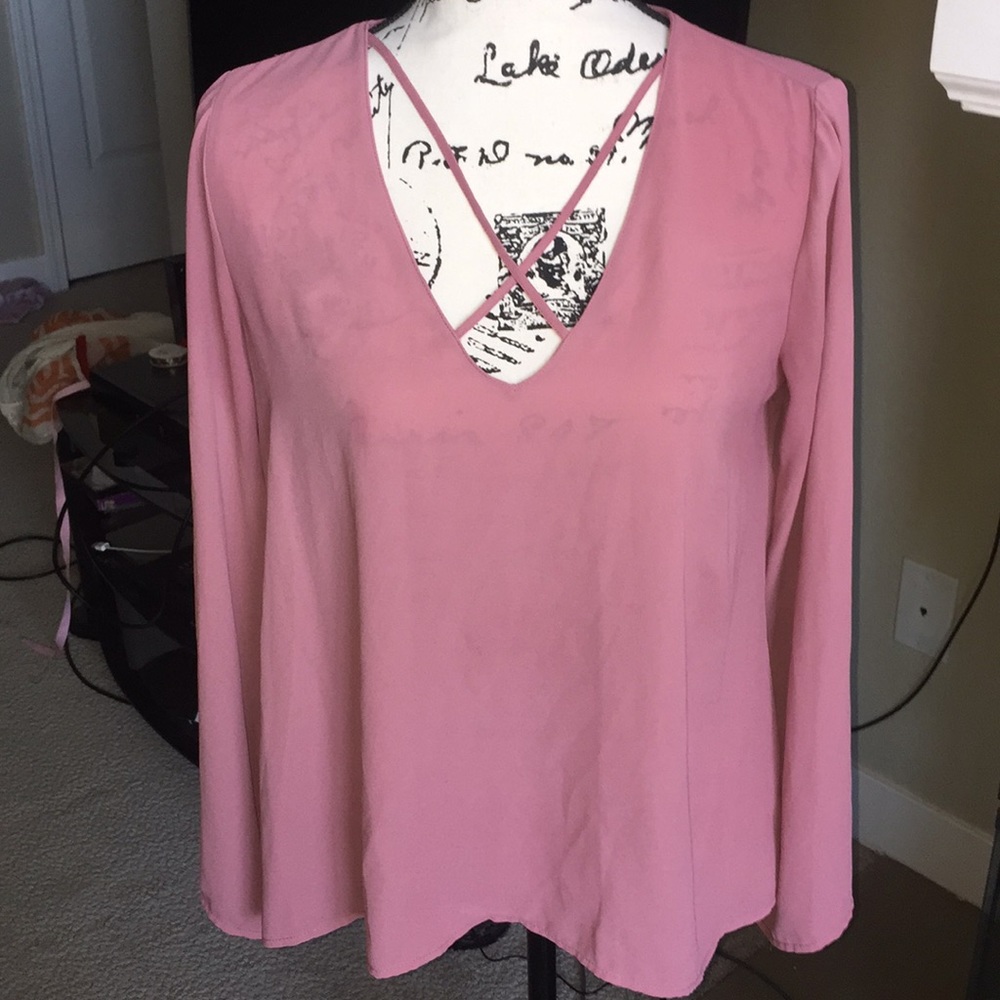 Pink lush top M